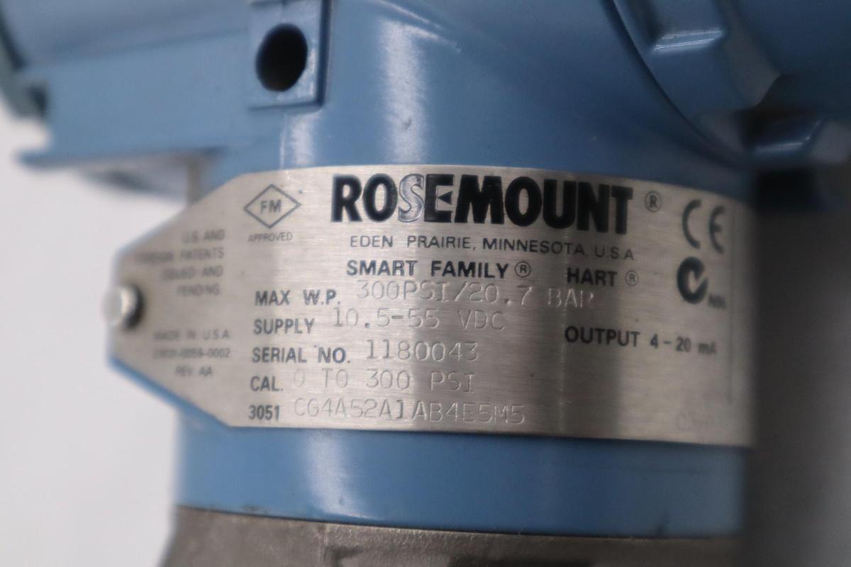 Used NEW Rosemount 3051CG4A52A1AB4E5M5 Pressure Transmitter STOCK L-94C