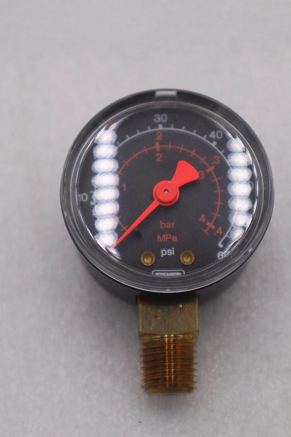 NEW OPEN BOX FISHER 11B8580X022 60PSI PRESSURE GAUGE STOCK K-3382