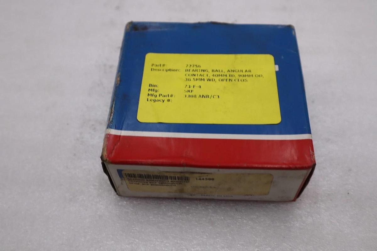 Used SKF 3308 ANR/C3 Double Row Angular Contact Bearing STK L241CC