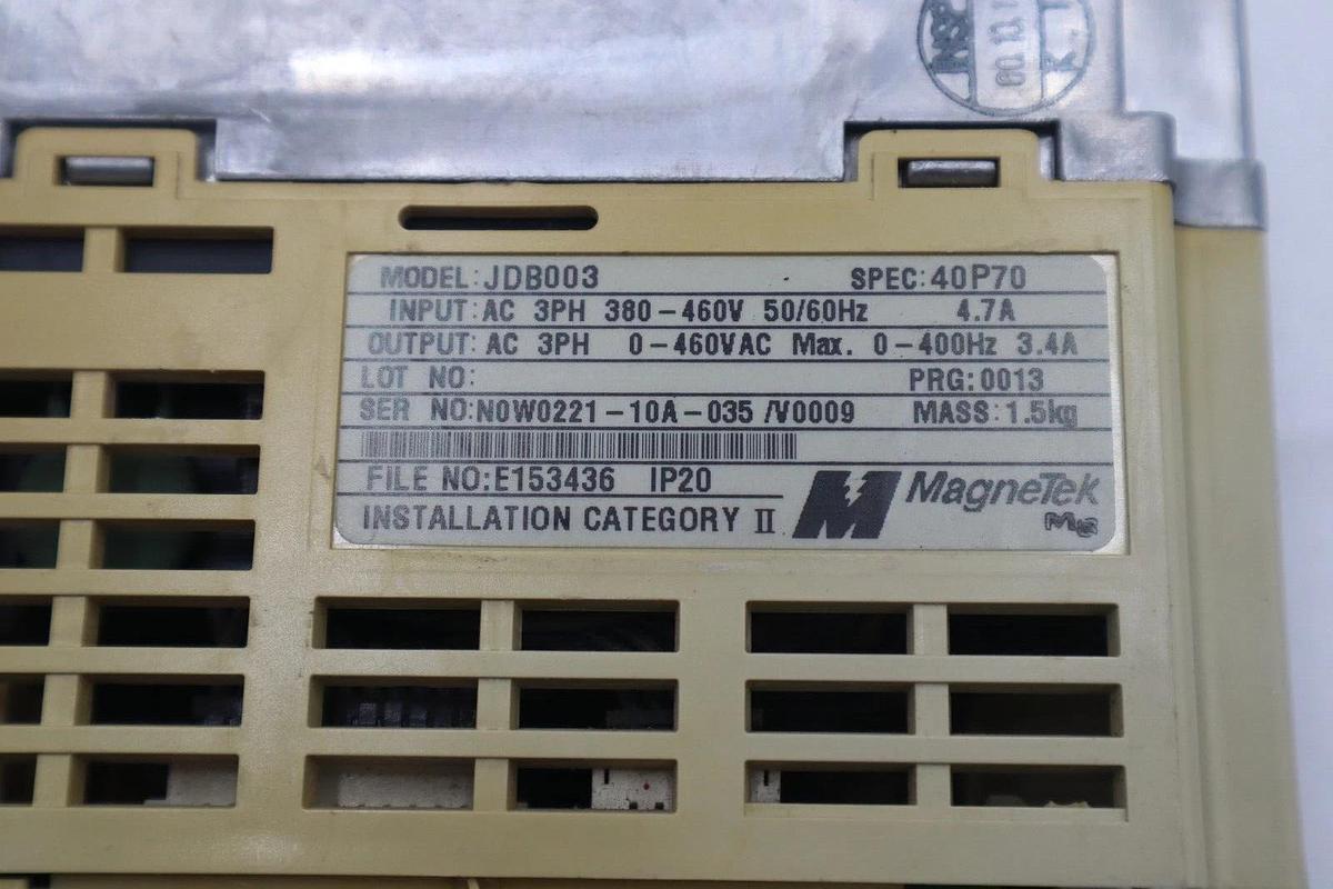 Used MAGNETEK JDB003 AC DRIVE GPD 305 STOCK #L-765