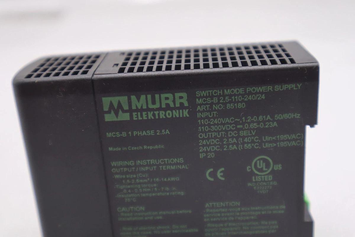 MURR ELEKTRONIK MCS-B-2.5-110-240/24 / MCSB2511024024 NEW STOCK K-1646