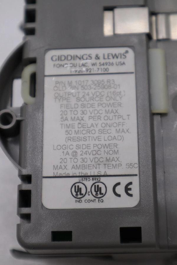 Used DANAHER MOTION M.1017.3095 R3 / M10173095 R3 GIDDINGS & LEWIS MODULE #6024