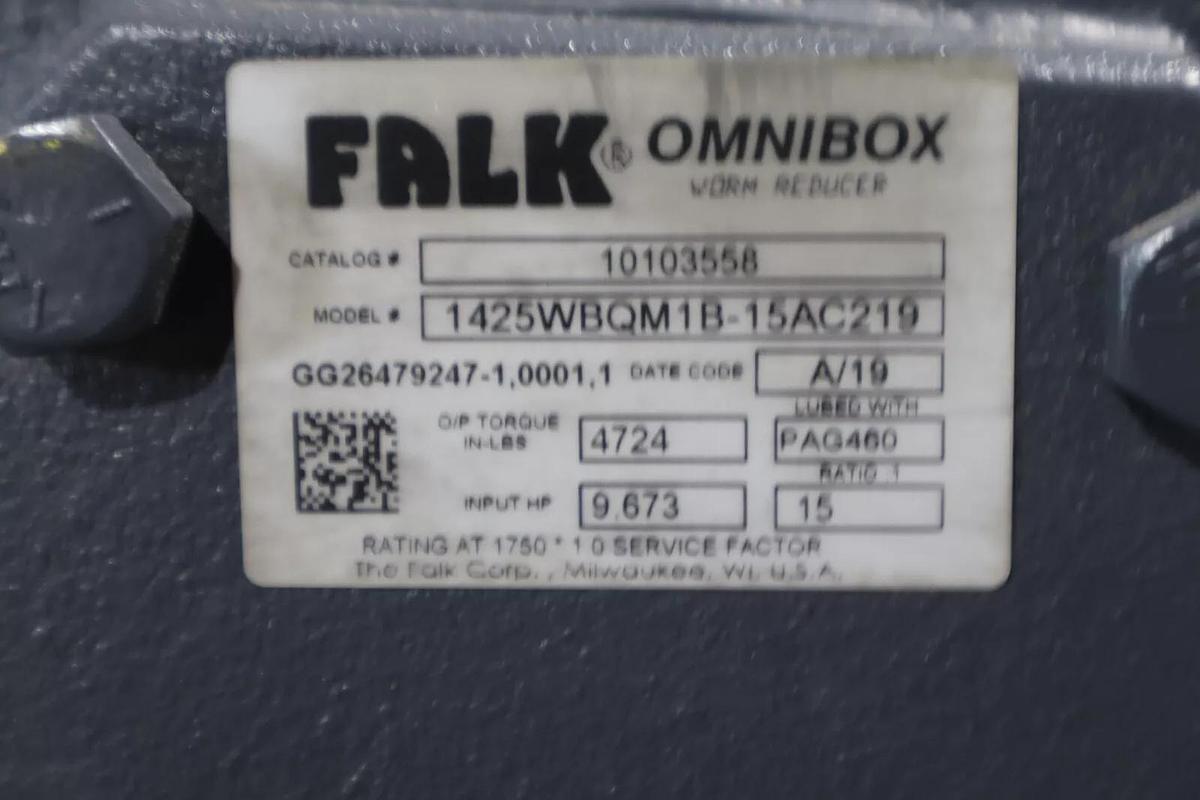 NEW FALK 1425WBQM1B-15AC219 CAST IRON WORM STOCK S-290