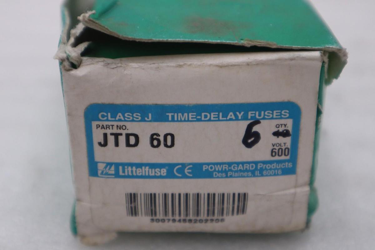 BOX OF 6 - LITTELFUSE JTD 60 / JTD60 - NEW IN BOX - STOCK GF618A