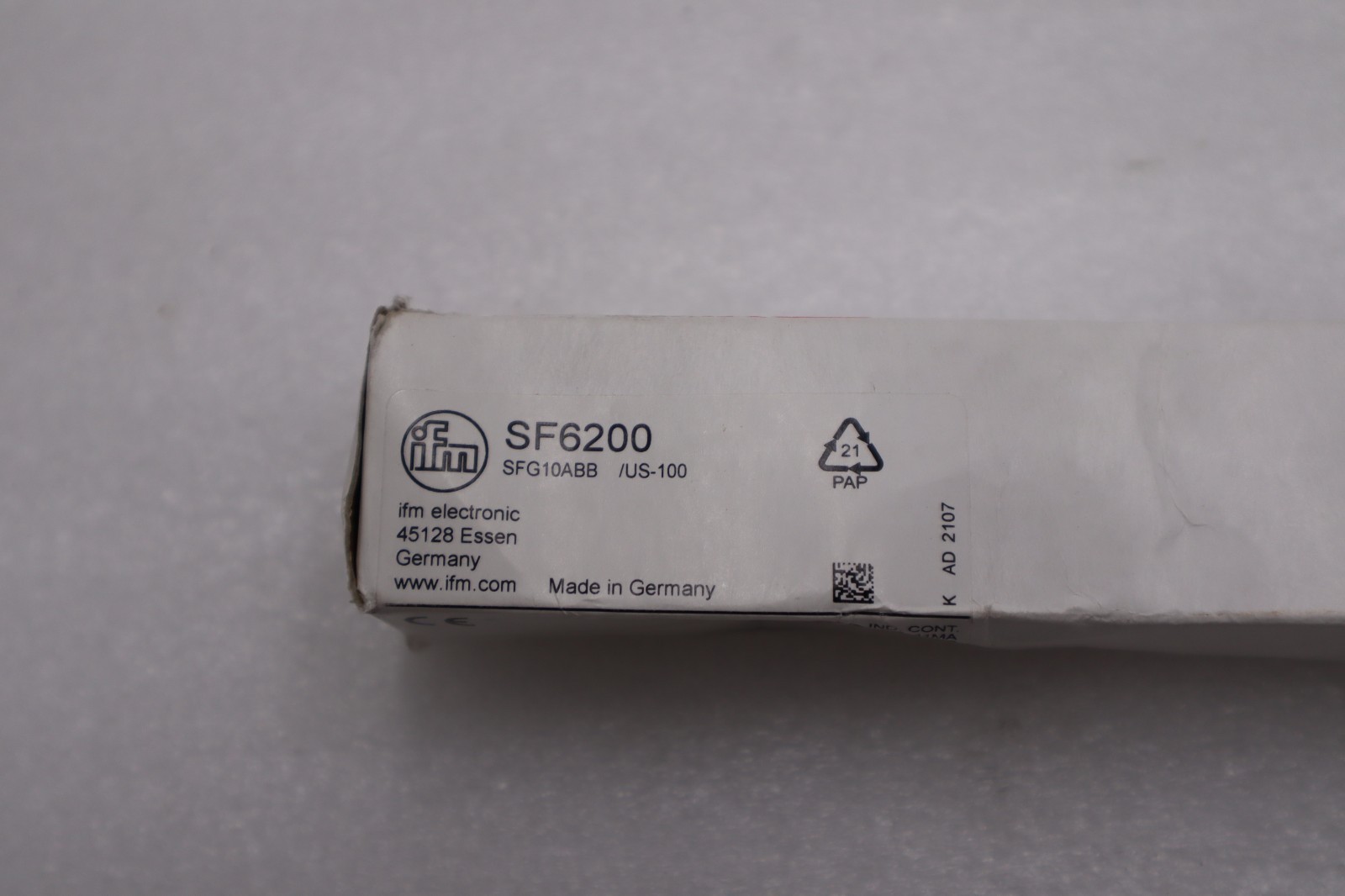 IFM EFECTOR SF6200 SFG10ABB FLOW SENSOR D10 PROCESS CONNECTION STOCK H1280A