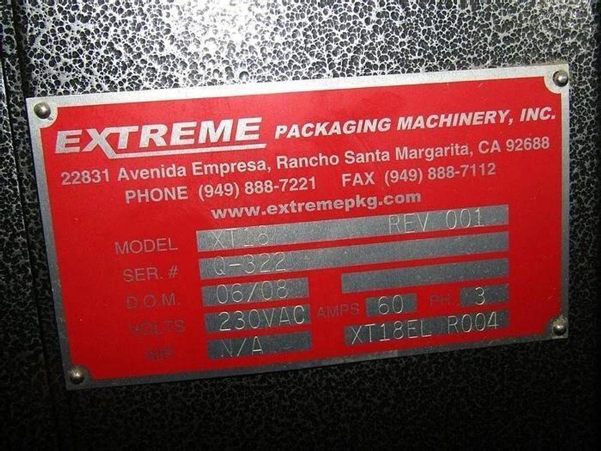 Used EXTREME PACKAGING SYSTEM MODEL S18-GDC SEALER XT18 HEAT SHRINK TUNNEL (2008)