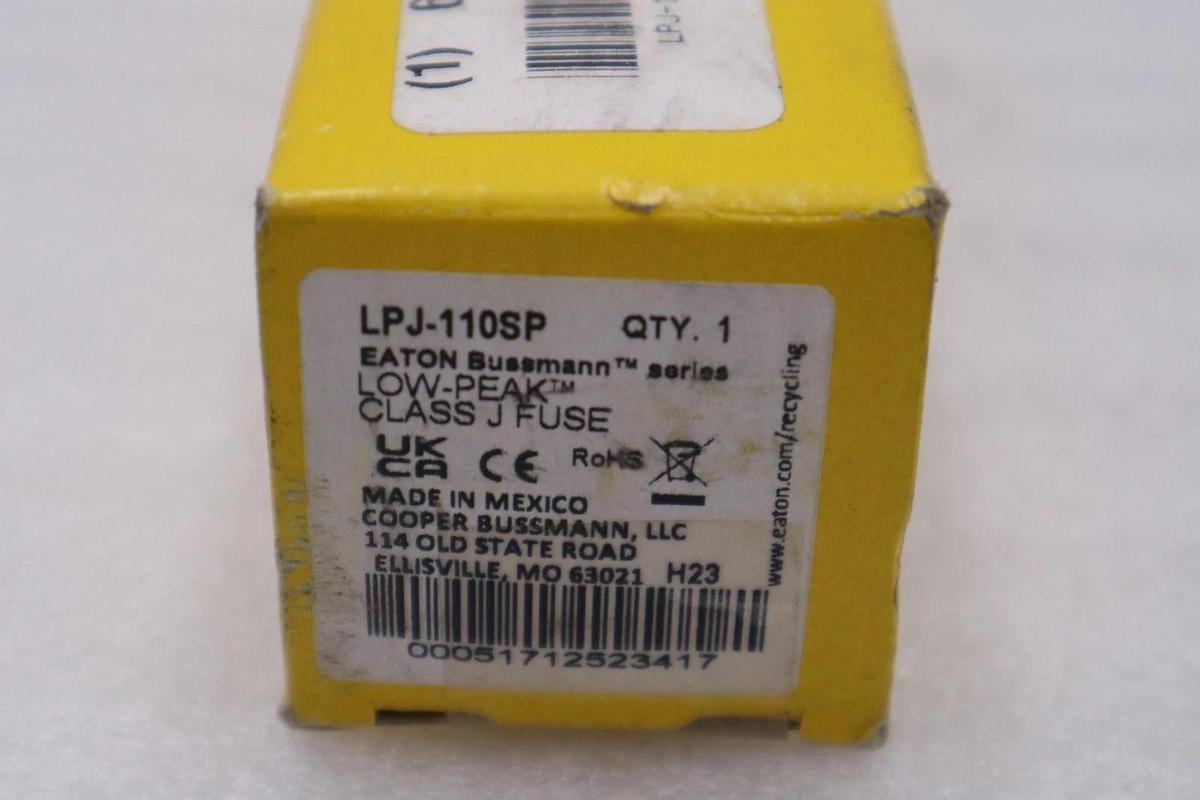 Used NIB - Bussmann - LPJ-110SP - Cooper Low-Peak Blade Fuse J - STOCK H-1677A