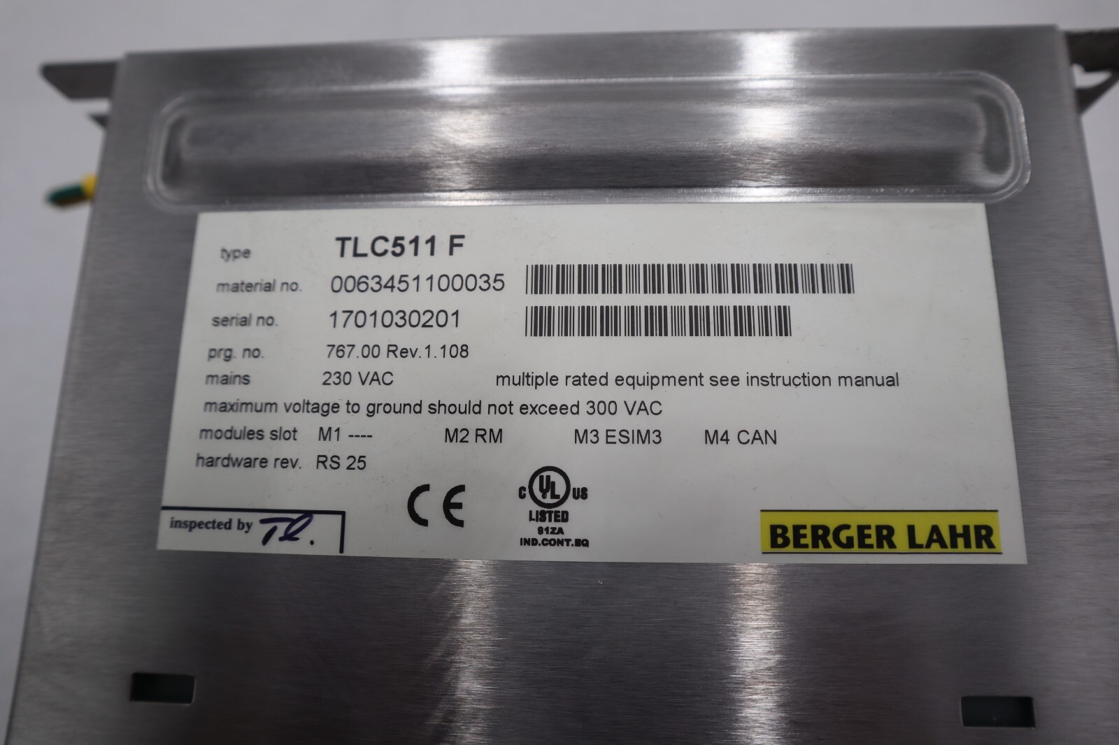 Used Bereger Lahr TLC511 F Servo Drive POSITIONING CONTROLLER 5 AMP STOCK B-720