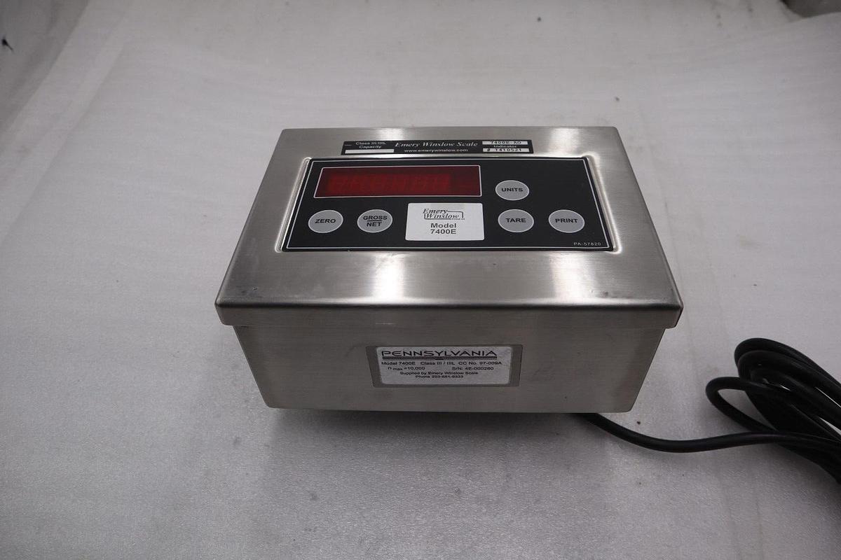 Used NEW OPEN BOX Emery Winslow Scale 7400E-A0 Digital Indicator STOCK 4602