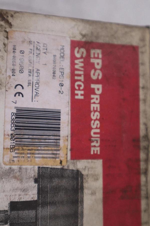 NEW OPEN BOX SYSTEM SENSOR EPS PRESSURE SWITCH EPS10-2 STOCK 5657CC