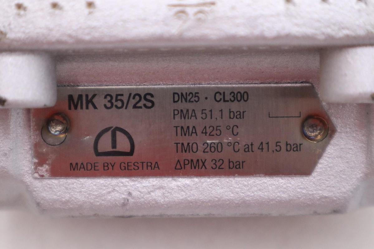Used FLOWSERVE MK 35/2S / DN25 CL300 THERMOSTATIC STEAM VALVE - STOCK GF504A