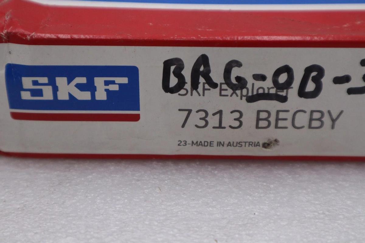 Used NEW SKF ANGULAR CONTACT BALL BEARING 7313-BECBY STK GF157A