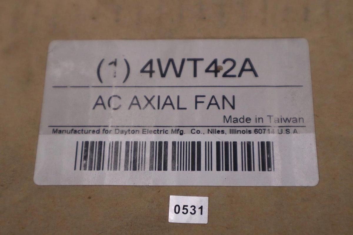 DAYTONA 4WT42A AC AXIAL FAN STOCK #GF-676A