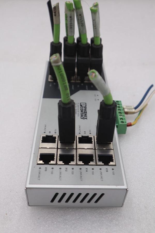 Used Phoenix Contact FL Switch SF 16TX, 16-Port Ethernet Switch 2832849 STOCK K-3489
