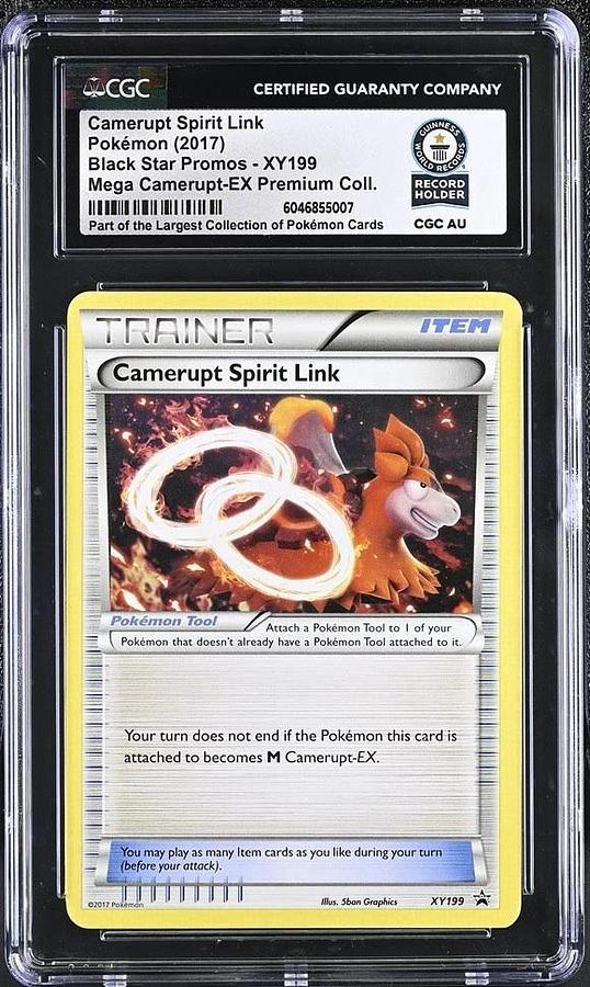 Used 2017 Pokemon XY Camerupt Spirit Link XY199 Black Star Promo CGC WORLD RECORD 1/1