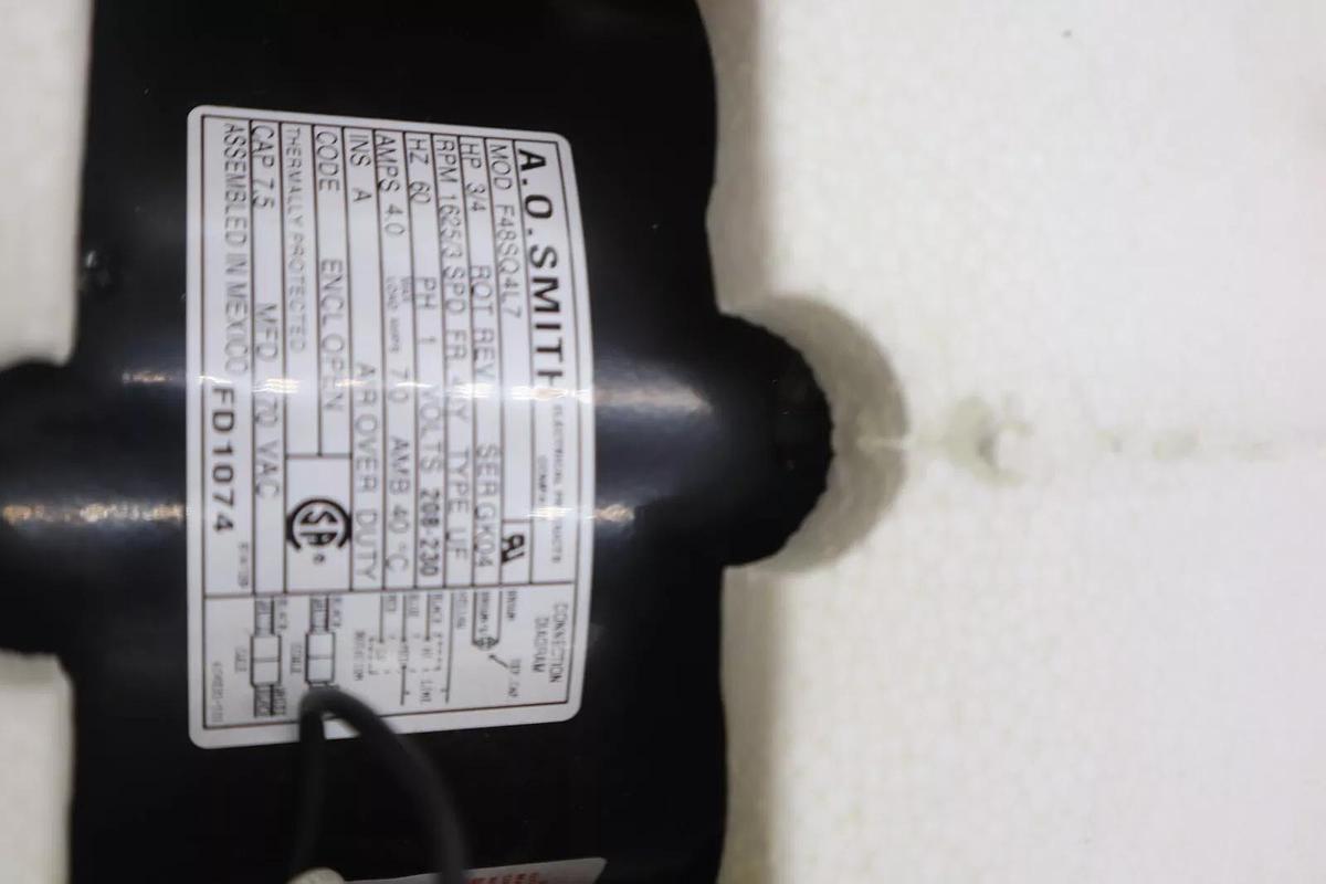 Used FD1074 AO Smith 3/4Hp 208-230V 1625Rpm 48Y Mtr OEM FD1074 STOCK 4202