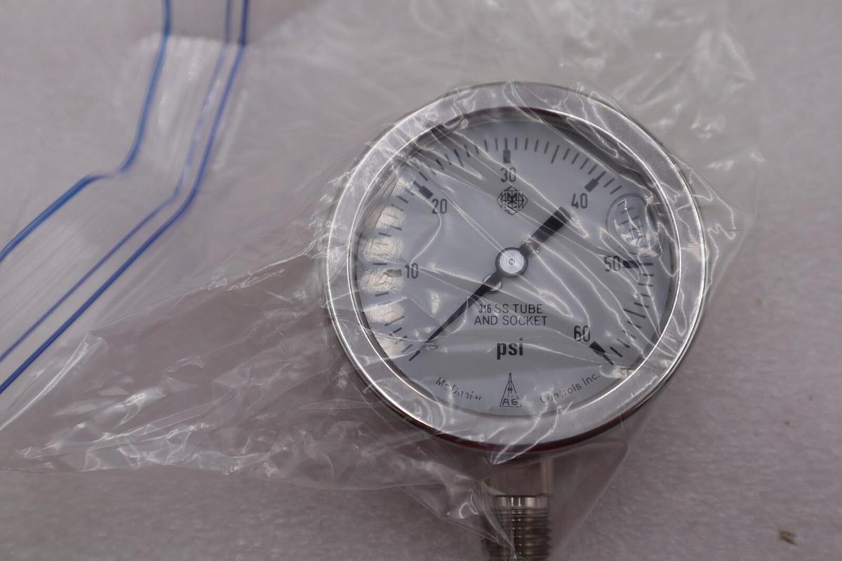 Used McDANIEL CONTROLS AB50831 PRESSURE GAUGE #K-2241