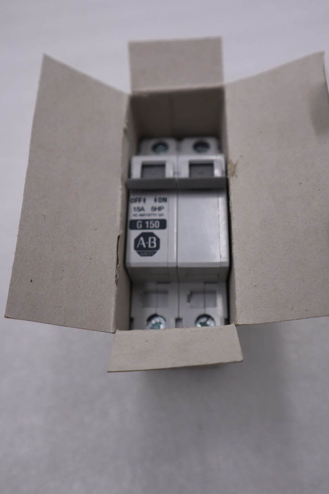 LOT OF 2 - Allen Bradley 1492-CB2G150 Ser C Circuit Breaker 15 A STOCK H843A