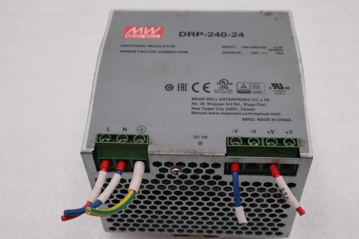Used MEAN WELL DRP-240-24 POWER SUPPLY - STOCK H833C
