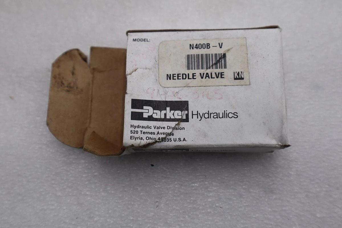 New Parker N400B-V Hydraulic Flow Control Valve Stock L-582