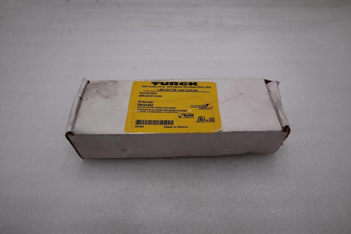 NEW OPEN BOX Turck 8MB12Z-5P3-CS19H Multi Box 8-Port Multi Block STK H984A
