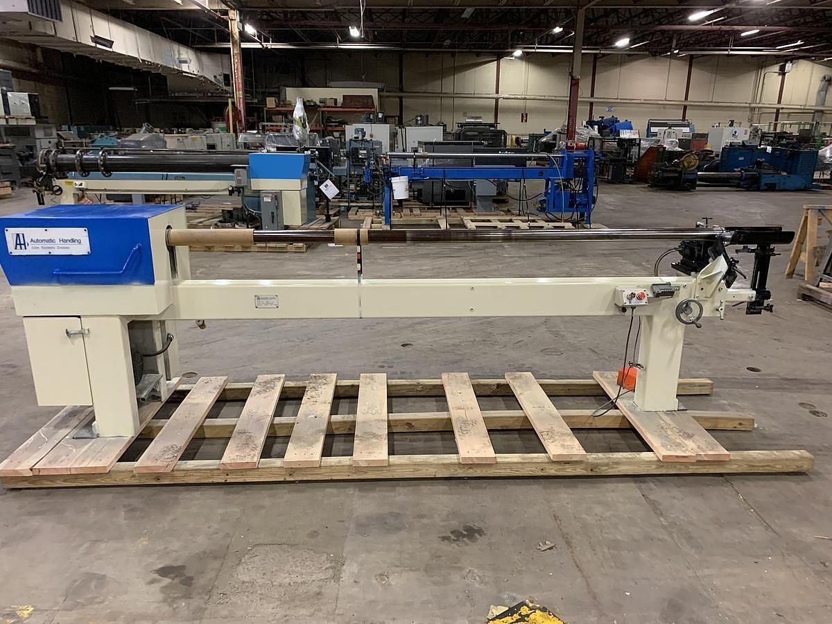 Used 120" WIDE AUTOMATIC HANDLING SHARK-10 CORE CUTTER FOR 3" CORES