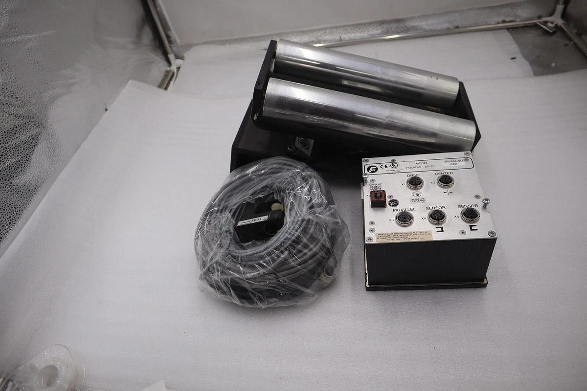 Used Fife SYMAT25B Offset Pivot Guide Web Roller W/ Polaris DP-20 and SE-31 Eye