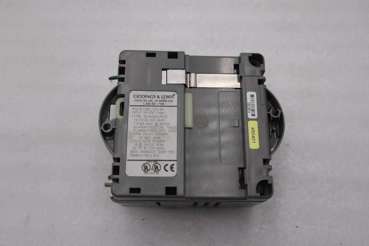 Used GIDDINGS & LEWIS M.1300.7372 R1 Input Module 24VDC SINK/SOURCE STOCK 633-D