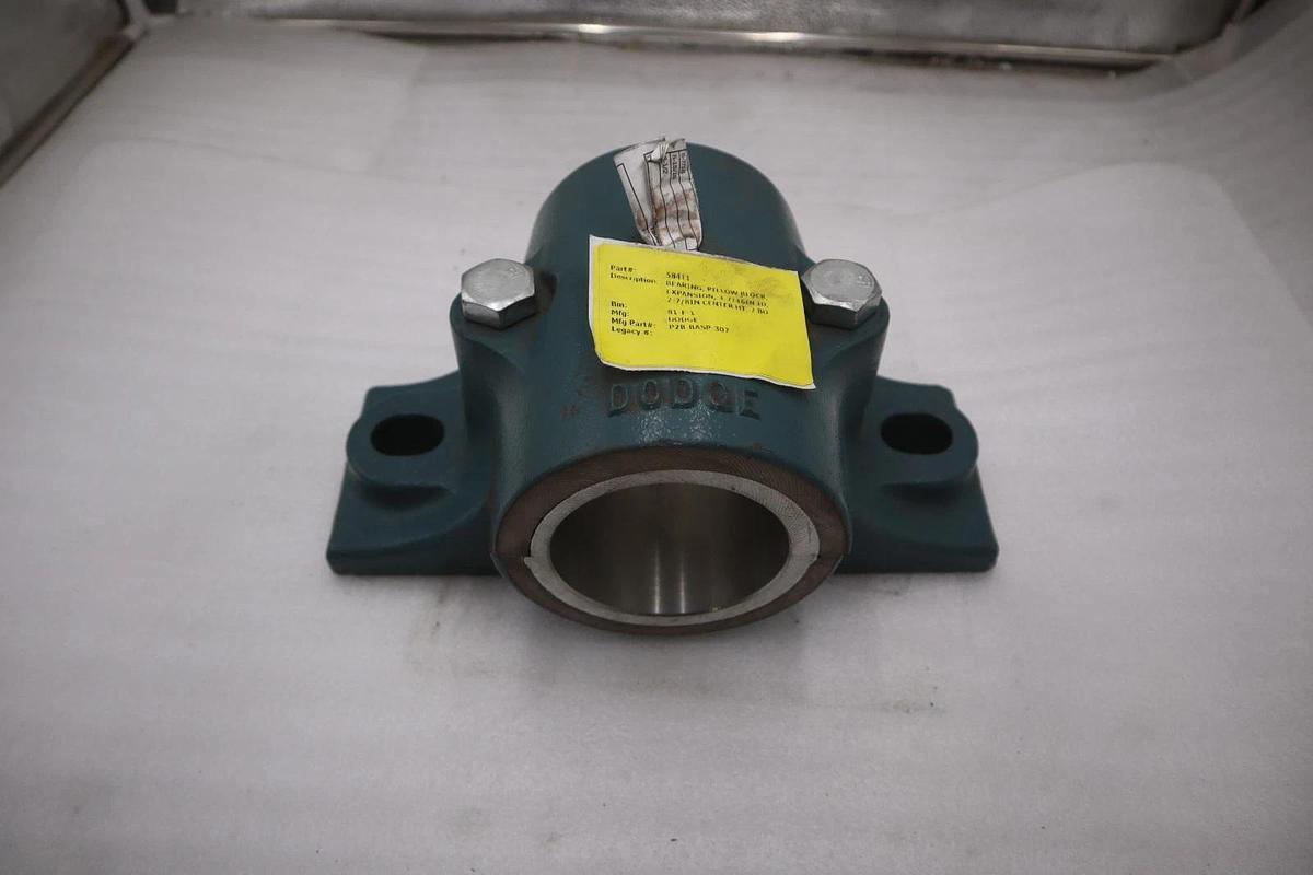 Used DODGE P2B-BASP-307 PLAIN BEARING 2-BOLT PILLOW BLOCK HOUSING - STOCK CC-43