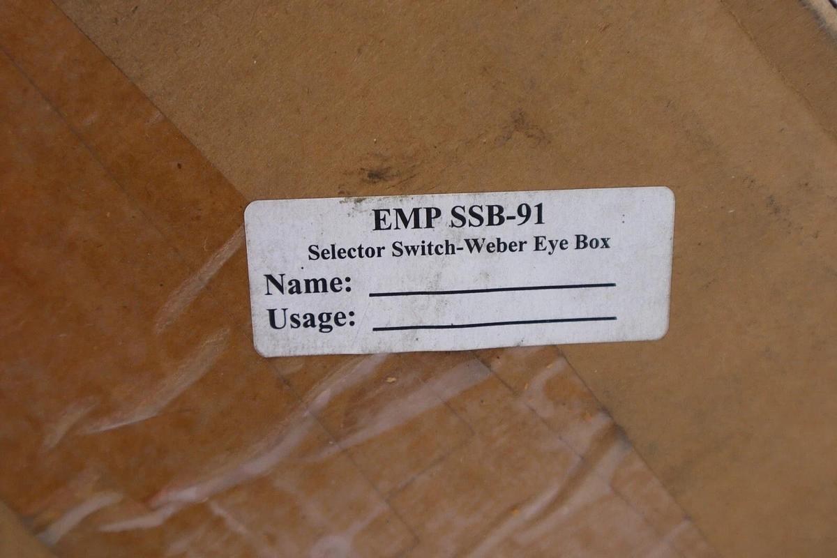 WEBER EMP SSB-91 SELECTOR SWITCH EYE BOX STOCK #094-A