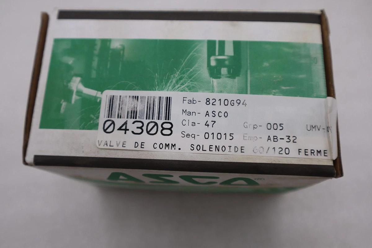 Used ASCO 8210G094 110/120V 150PSI 2-WAY SOLENOID VALVE - STOCK GF526A