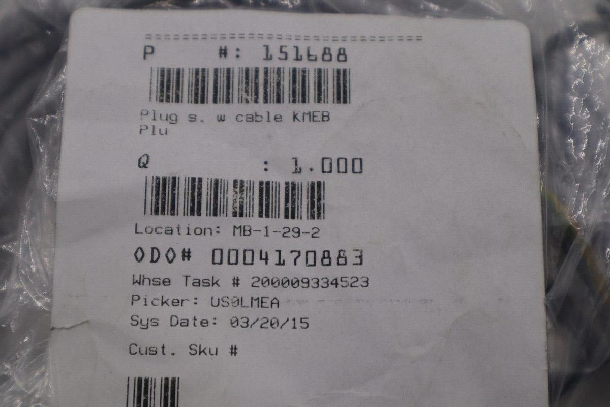 FESTO NEW KMEB-1-24-2.5-LED 151688 PLC Socket Connector Cable STOCK L-207-C