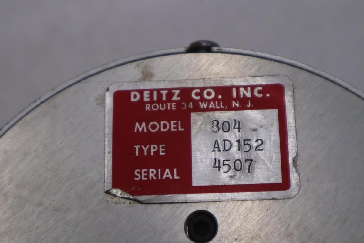 Used DEITZ CO INC 804 AD152 4507 ROTARY ENCODER STOCK #K-3629