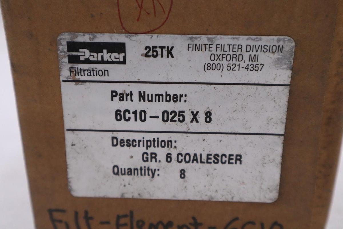Used NEW OPEN BOX Parker 6C10-025X8 Replacement Elements STK GF1137