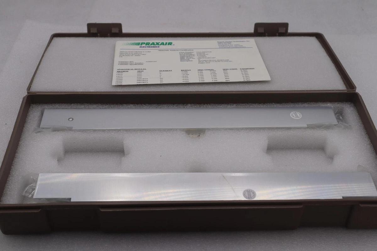 Praxair Electronics MRCFAL0021407 Aluminum, 5n5, Inset, CHI 4PCE New #2673