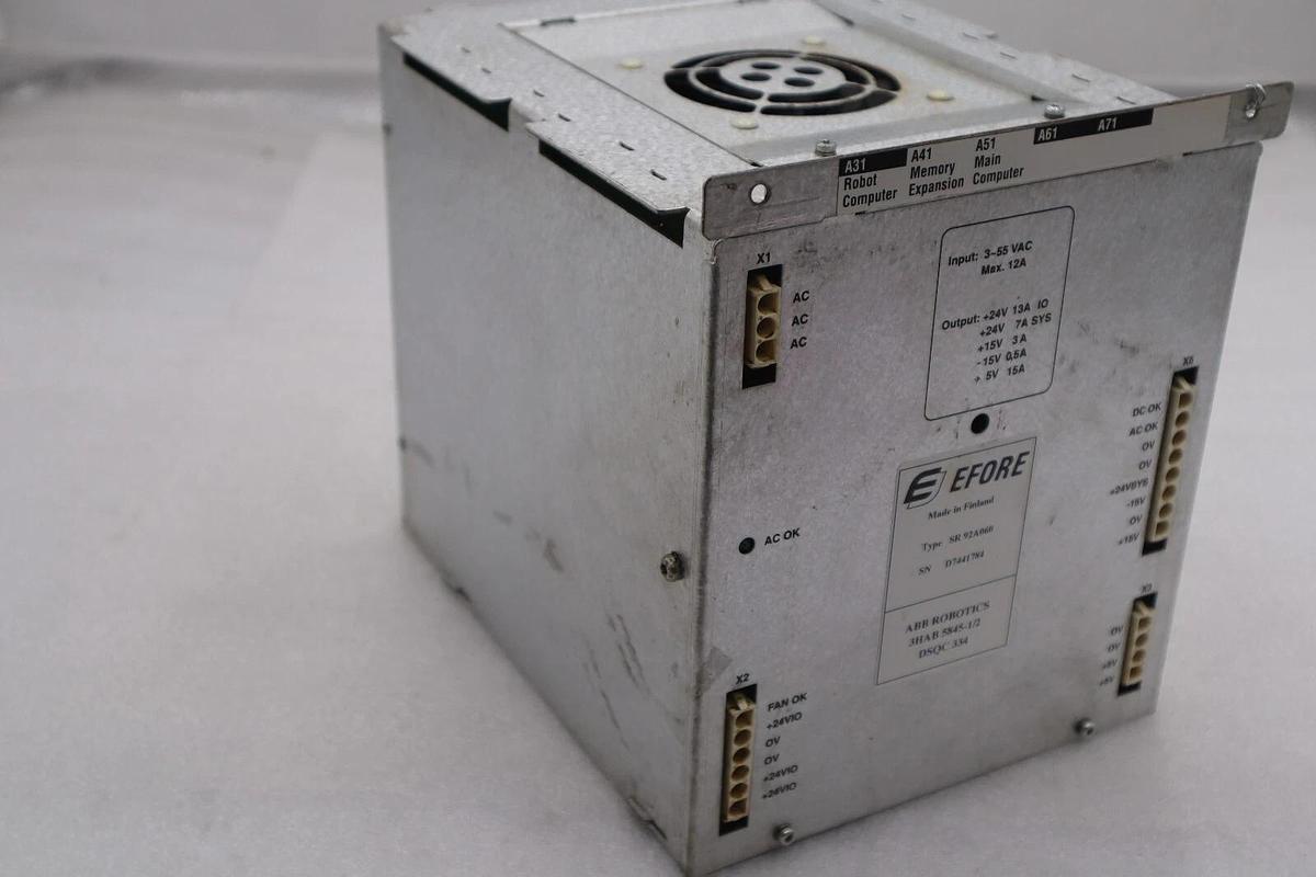 Used Efore ABB SR92A060 Power Supply Module 3HAB 5845-1/2 STOCK 3193