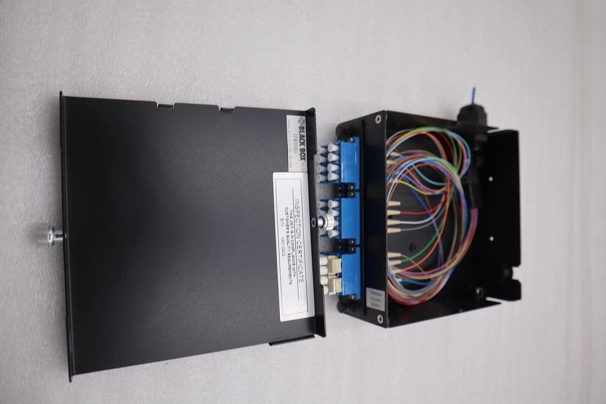 Used Black Box JPM398A JPM39 Series DIN Rail Mini Fiber Enclosure STOCK K-1118-A