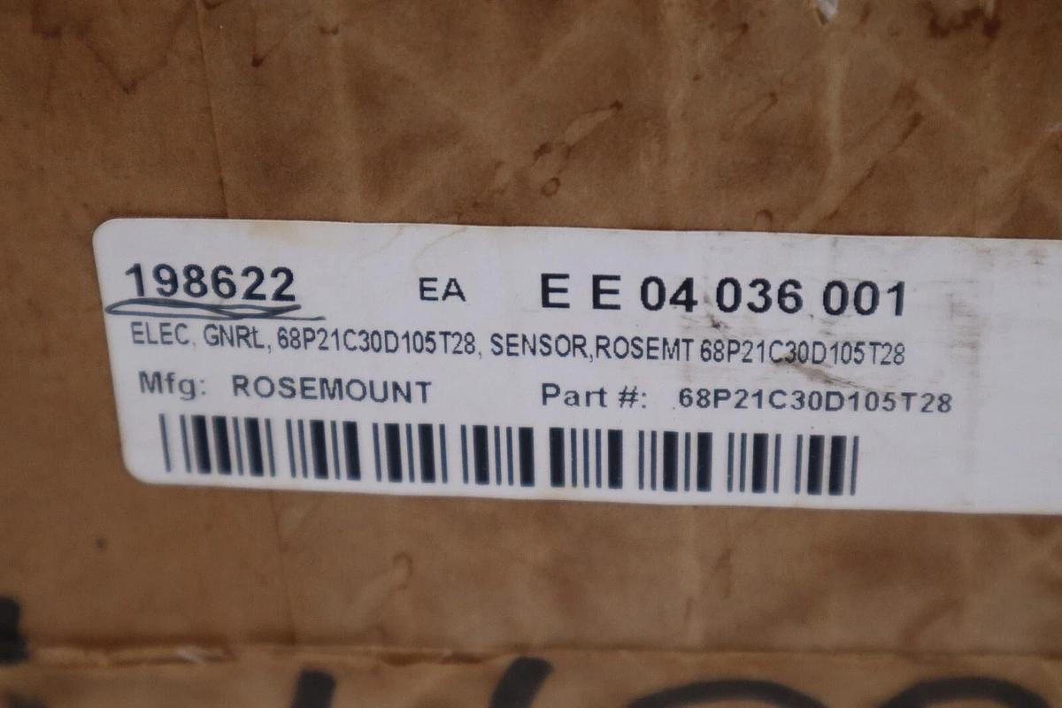 Used NEW Emerson Rosemount 68P21C30D105T28 W/ 00079-0325-2005 Transmitter STOCK G86