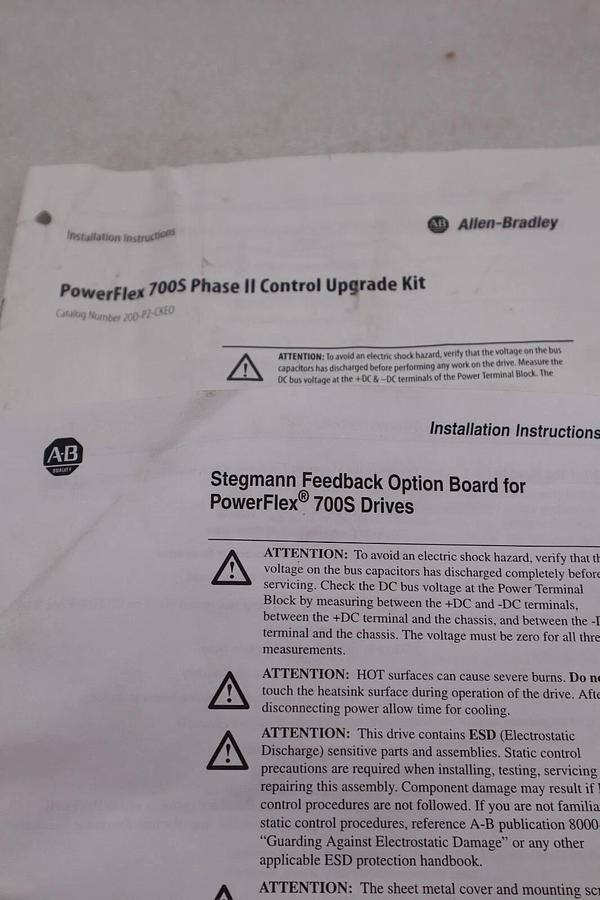 Used ALLEN BRADLEY 20DD022A3EYNANABE Ser. A POWERFLEX 700S DRIVE 480V 15 HP STK 3517