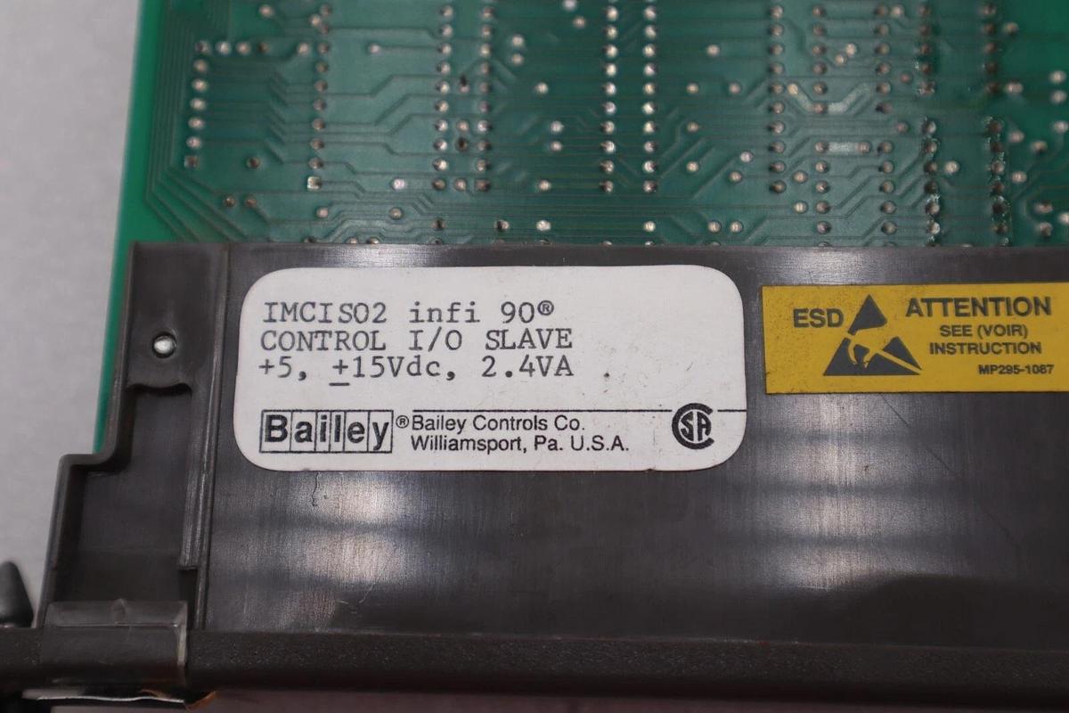 Used Bailey IMCIS02 Infi 90 Control Input Output Slave 2.4VA SADR 16 1-5-2 #K-1643