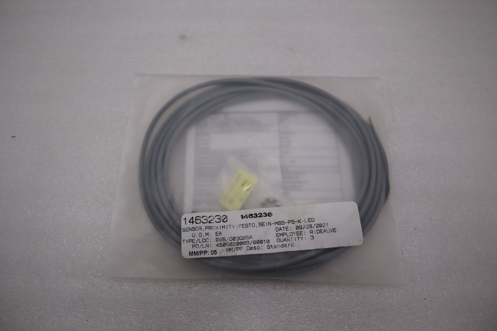 NEW Festo SIEN-M8B-PS-K-L Proximity Sensor Switch STOCK H958A