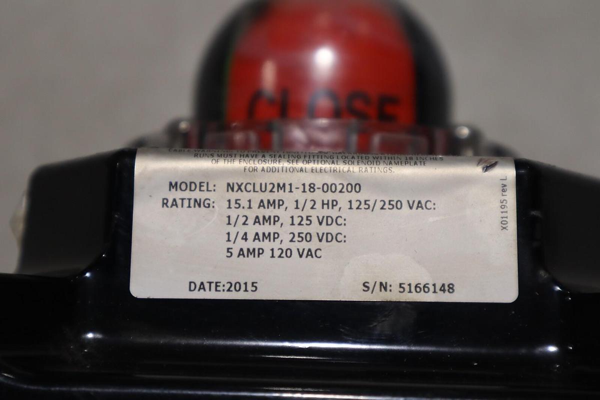 Used Flowserve Automax NXCLU2M1-18-00200 Positioner Actuator Ball Valve STOCK 5007A