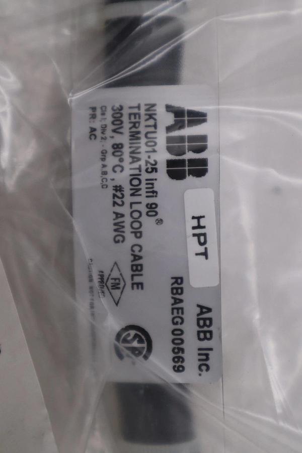 Used NEW ABB ASEA BROWN BOVERI NKTU01-25 / NKTU0125 CABLE STOCK 1858CC