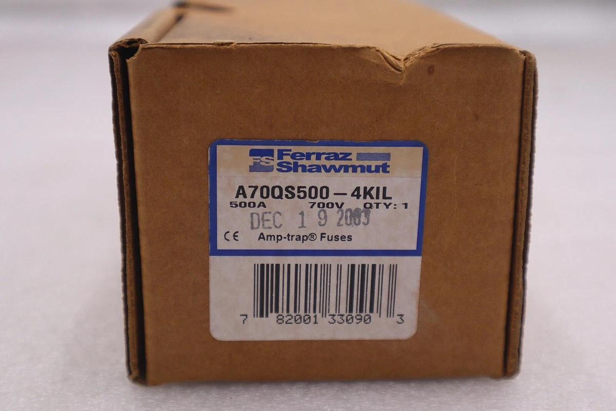 NEW FARRAZ SHAWMUT A70QS500-4KIL / A70QS5004KIL AMP-TRAP FUSES STOCK 3543