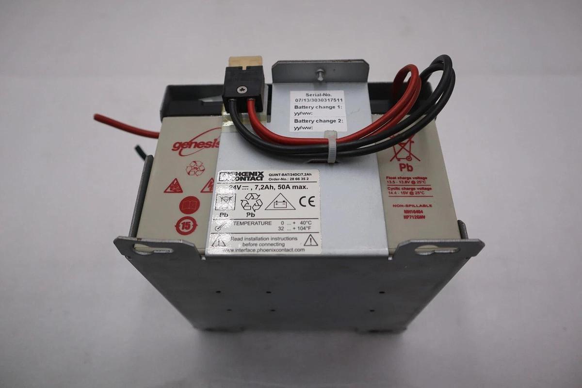 Used QUINT-BAT/24DC/7, 2AH PHOENIX CONTACT BATTERY PACK STOCK K-3474