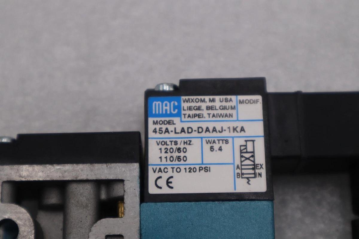 Used MAC VALVES INC 45A-LAD-DAAJ-1KA / 45ALADDAAJ1KA BRAND NEW-STOCK H1659A
