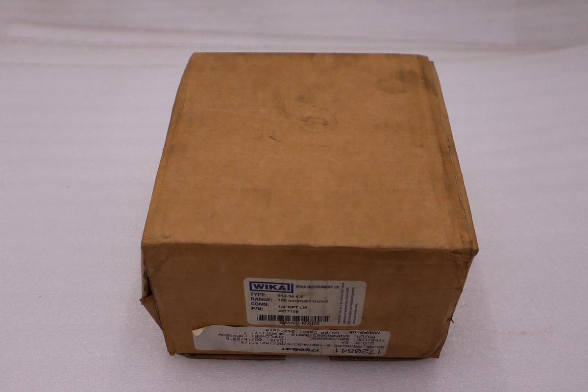 Used NEW Wika Model 612.34 gauge 150" H2O Accuracy STOCK H999