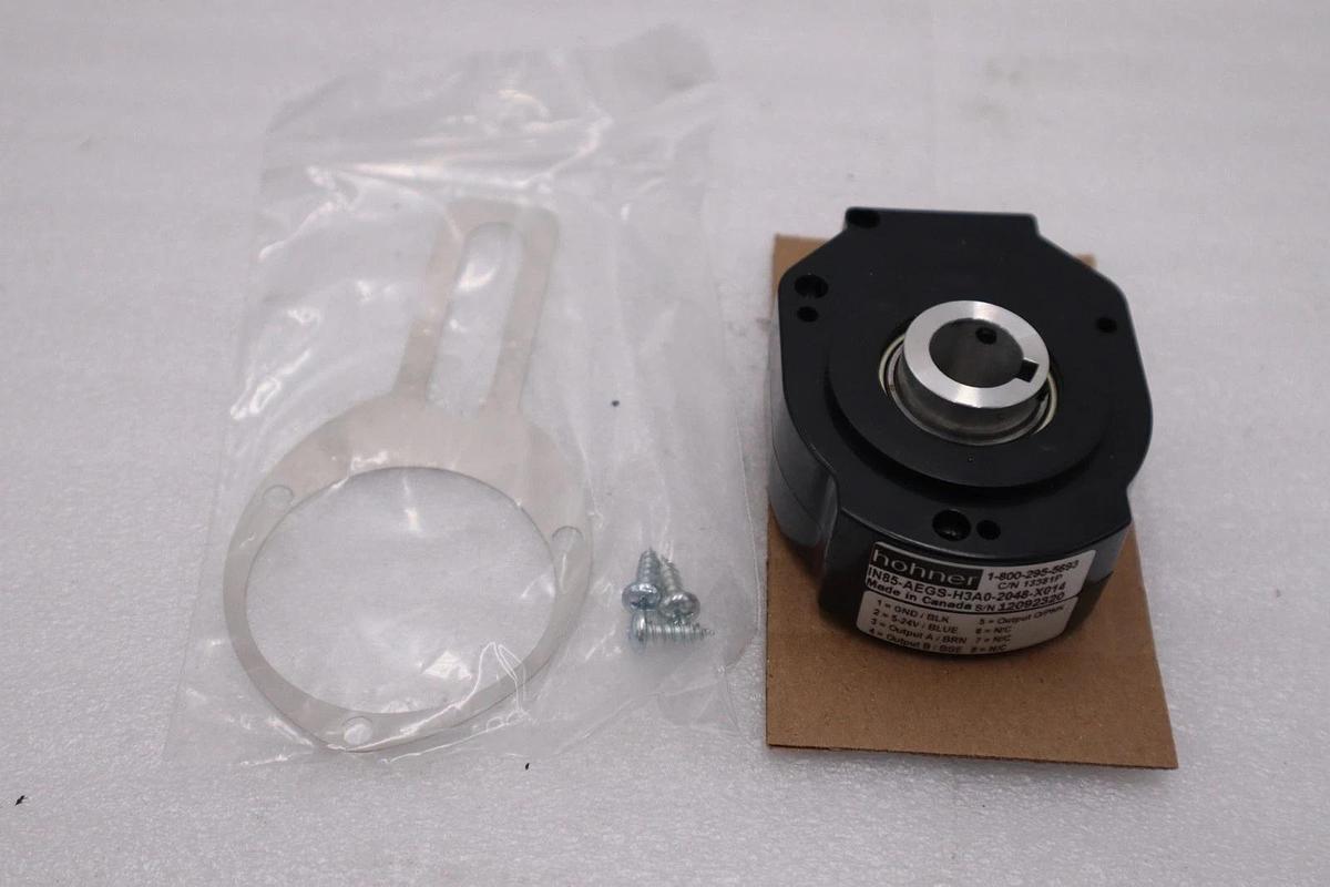 Used HOHNER IN85-AEGS-H3A0-2048-X014 ENCODER 5/8IN 2048PPR STOCK H1444A