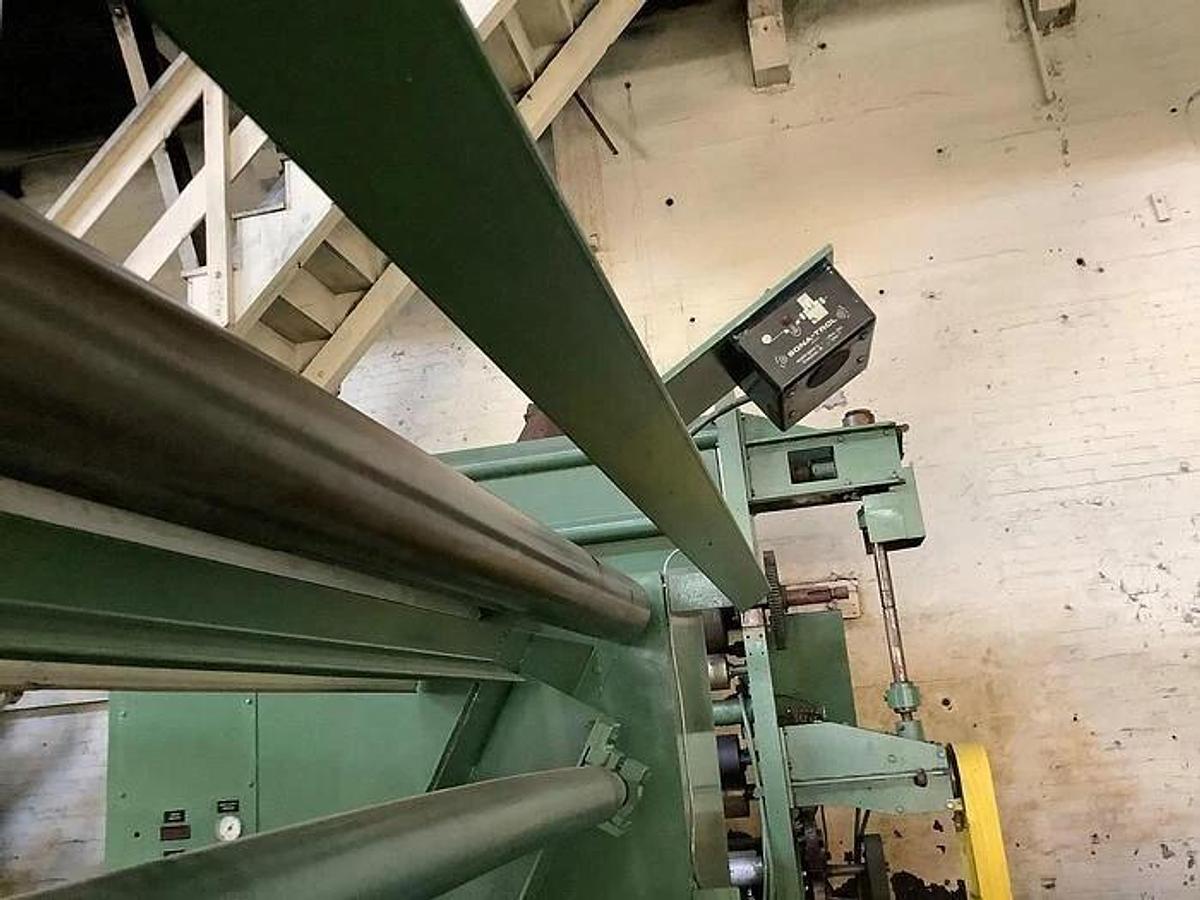 Used 62" WIDE SHAR MANUFACTURING CENTERWIND INSPECTION AND REWIND MACHINE