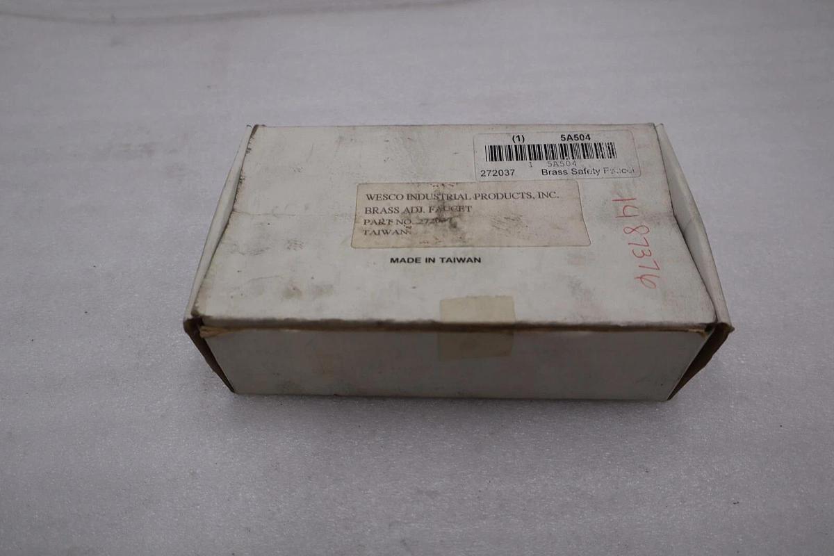 Used NEW Wesco 272037 Heavy Duty Brass Adjustable Shank Faucet STOCK H250A